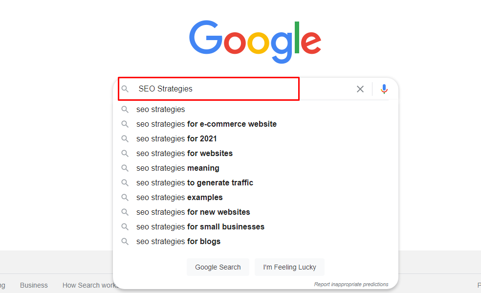 google keywords research, seo strategy, google seo stategies